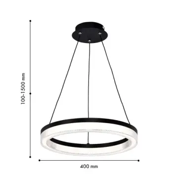 Подвесная люстра 21W 4000K 4399-4P черный Cirkler Favourite