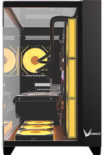 КОМПЬЮТЕРНЫЙ КОРПУС FORMULA V CRYSTAL Z9 FLOE BLACK, ATX/MICRO ATX, USB TYPE C/2*3.0, HD-AUDIO, КУЛЕР 7*120ММ FLOE ARPW, ВЫСОТА ПРОЦЕССОРНОГО КУЛЕРА