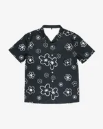Рубашка Молодость Flower Shirt черная