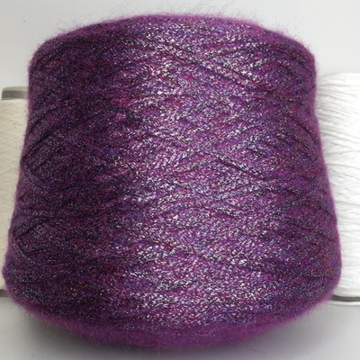 MUSEO - Filpucci; 48% суперкидмохер, 27% люрекс, 6% меринос, 19% п/а; 150м/100гр; col.1570 Cipolla пурпурный; есть мал. бобинка 170, 240гр. S925