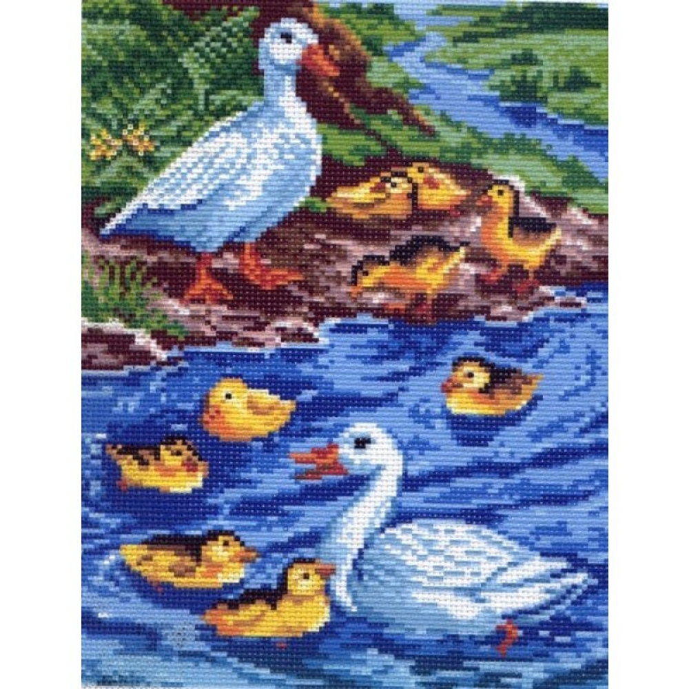 "На пруду"-0302 канва с рисунком