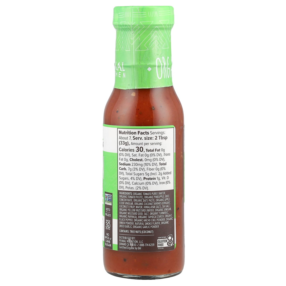 Primal Kitchen, Соус для барбекю по-гавайски, 241 г (8,5 унции)