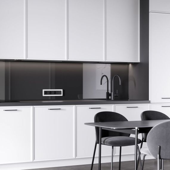 Рамка Werkel Split на 4 поста белый/черный W0043068 4690389208249