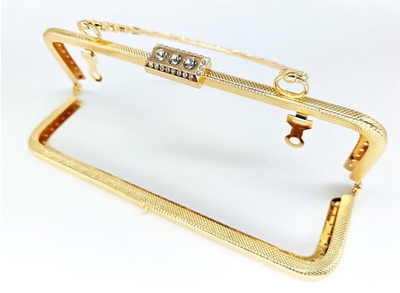 Застежка-фермуар пришивная, р. 20х8 см, золото