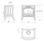 Печь-камин чугунный KOZA/K6/150