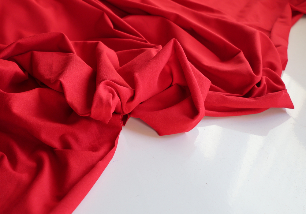 КРАСНЫЙ - Кулирка с лайкрой, пенье (КРВ668 Маша)