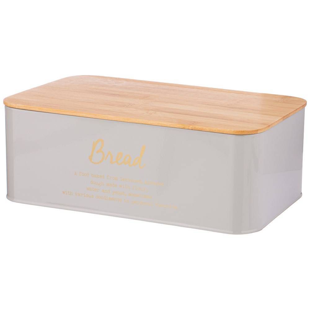 НАБОР ХЛЕБНИЦА 2 В 1 AGNESS "ТЮДОР" 6 Л 34*18*12,5 СМ, БАНКА ДЛЯ СЫПУЧИХ 1,1 Л 10*10*14 СМ 3 ШТ