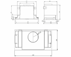 ВСТРАИВАЕМАЯ ВЫТЯЖКА AKPO WK-4 Neva eco glass 60 см. белое стекло