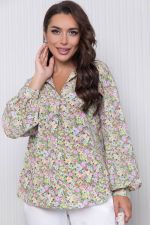 Блуза "Каролина" (грин) Б5951 LT Collection (Акция)