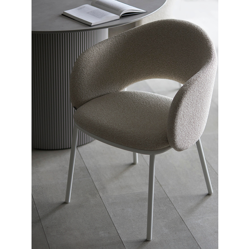 Стул Bergenson Bjorn Coastal, букле, крем-брюле