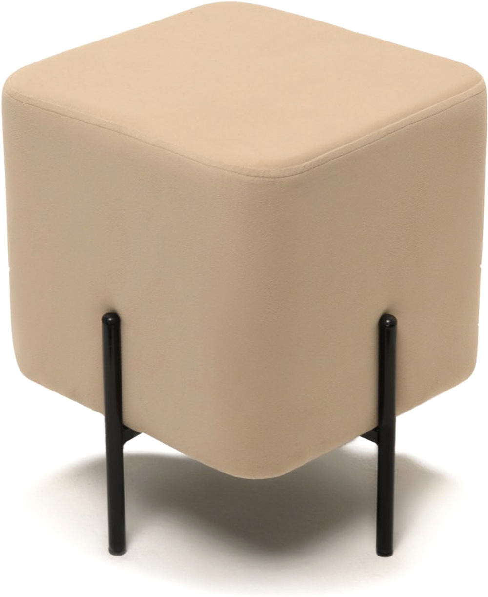 Пуф DIWO Кострома велюр, бежевый