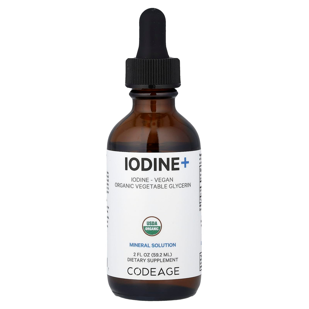 Codeage, йод+, 59,2 мл (2 жидк. унции)