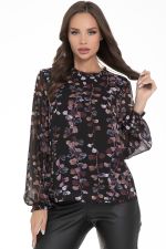 Блуза Волшебный шифон (блэк) Diolche