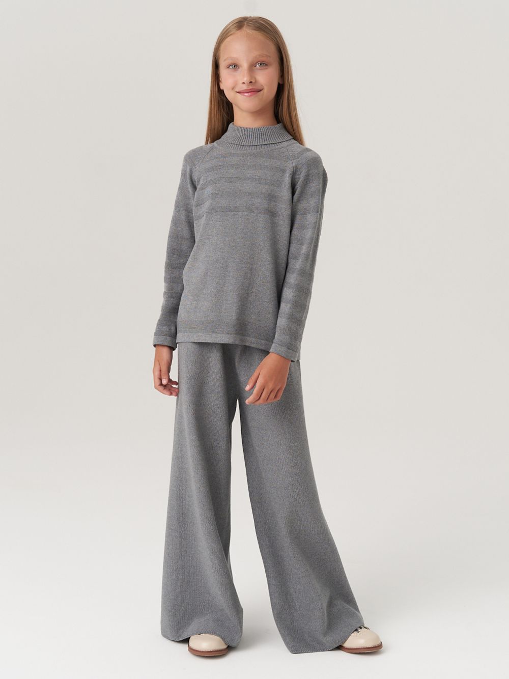 Водолазка в школу для девочки AT743  серый