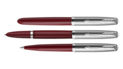 Перьевая ручка Parker 51 CORE BURGUNDY CT, перо: F, цвет чернил: black/blue, в подарочной упаковке.