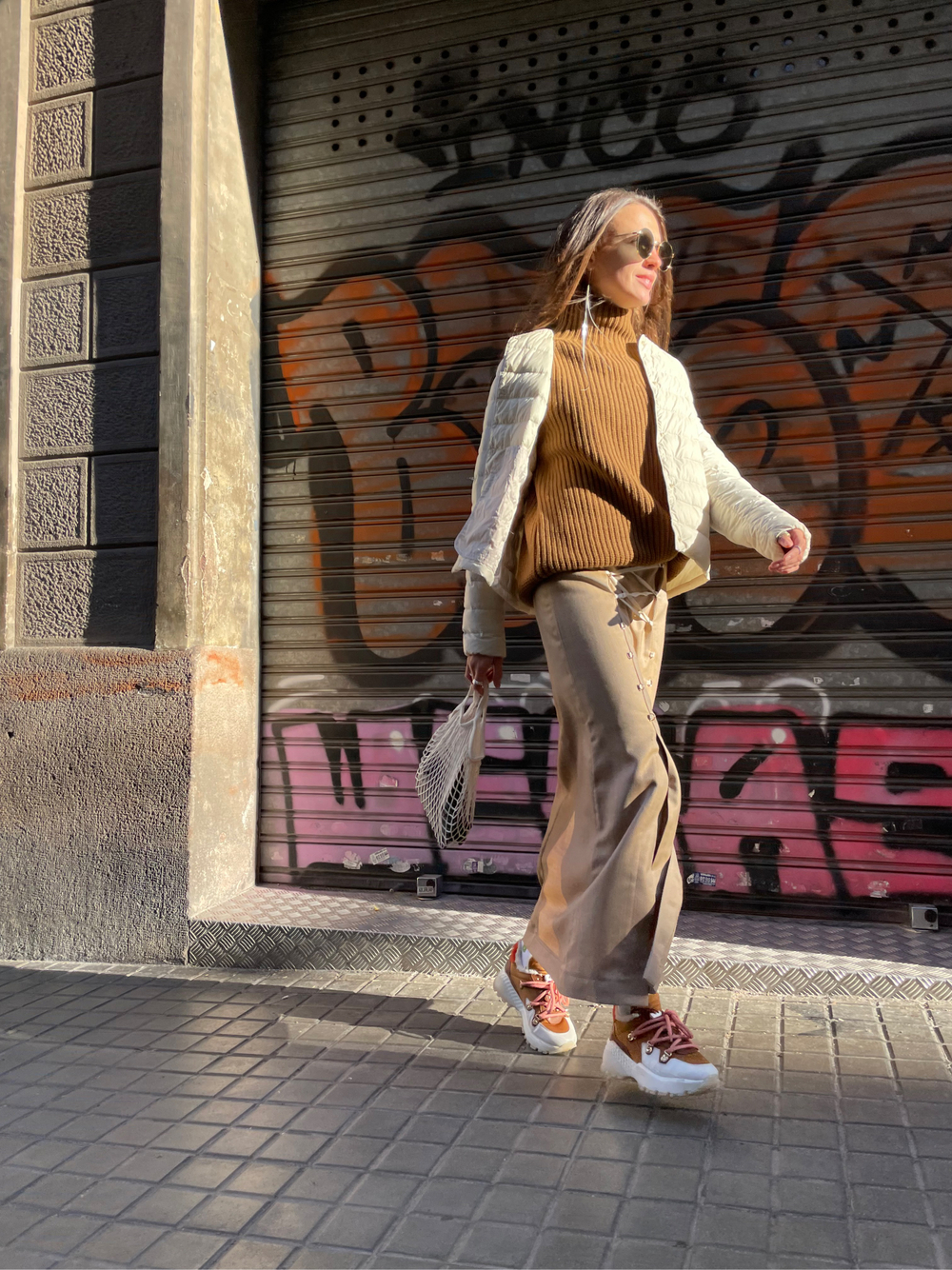 Юбка на шнуровке из шерсти