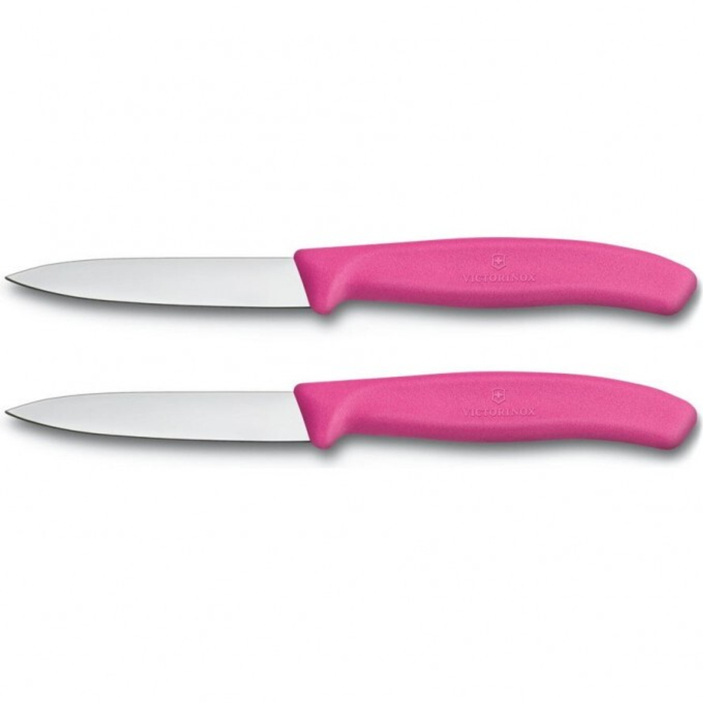 Набор Victorinox кухонный, 2 предмета, лезвие прямое, розовый
