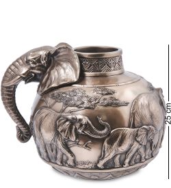 Veronese WS-1396 Ваза «Сафари - слоны»