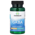Swanson Vitamins, ГАМК, максимальная эффективность, 750 мг, 60 растительных капсул