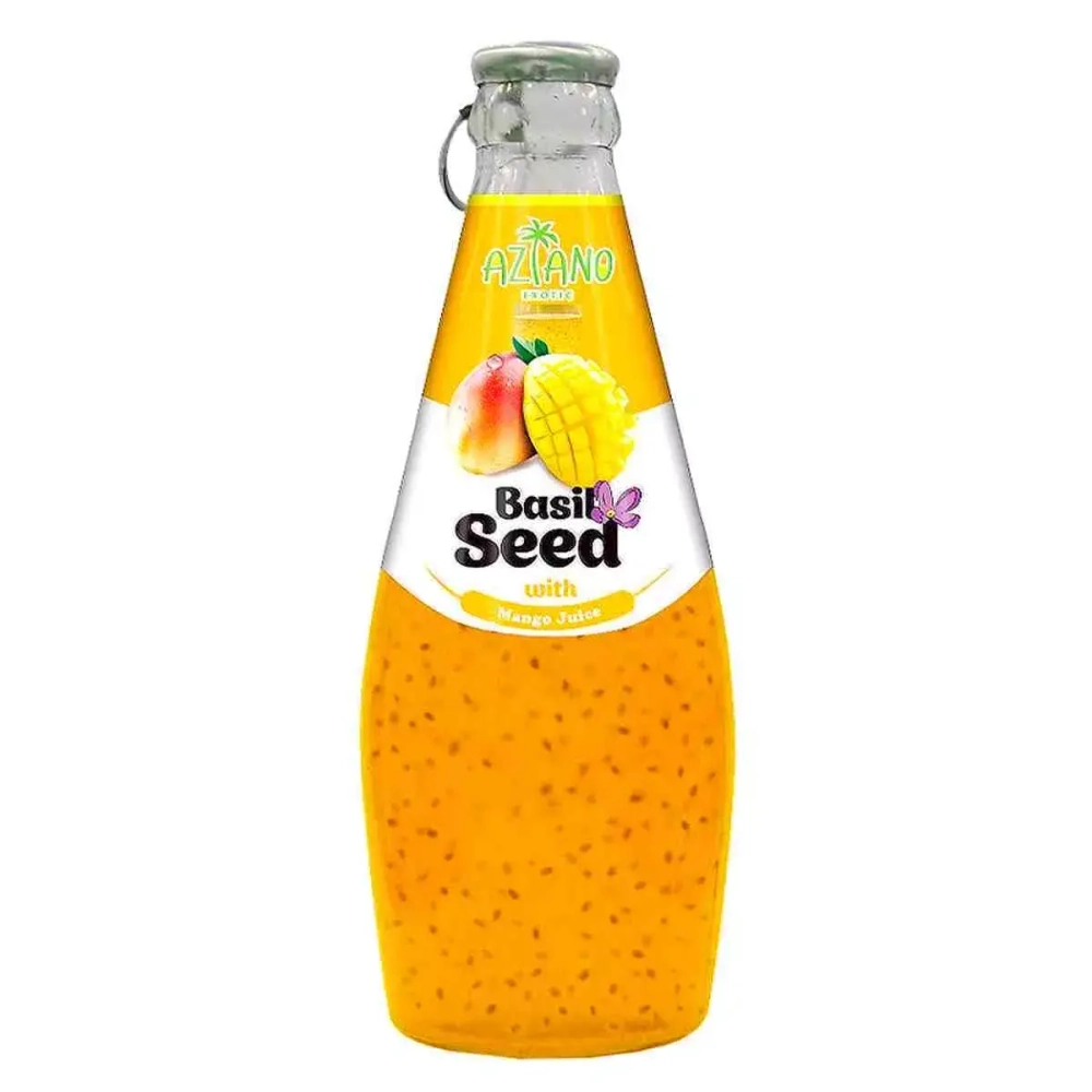 Нектар Aziano Манго с семенами базилика 30% (Mango Juice with Basil Seed Drink) 290мл