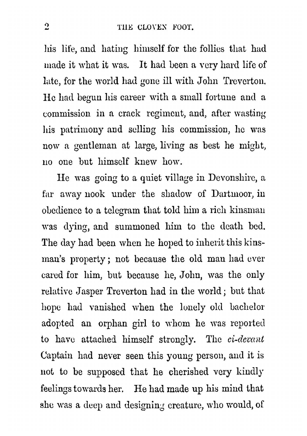 The cloven foot: a novel. Volume 1 | M. E. Braddon