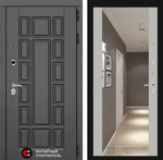 Дверь Входная Лабиринт Нью-Йорк С зеркалом Максимум Софт Грей