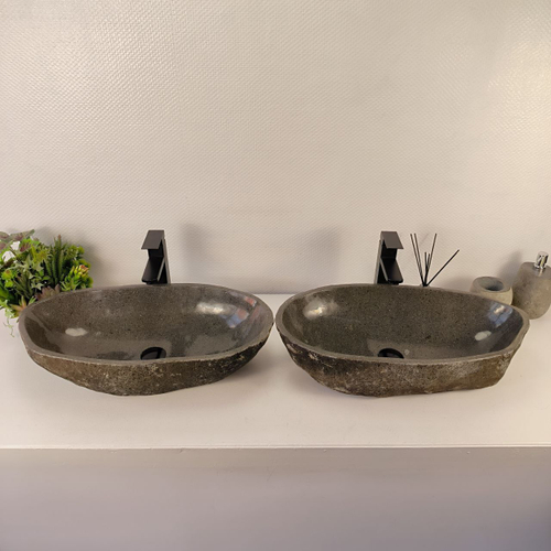 Раковина из речного камня ПАРА! RS-65544 65*33*15 0866