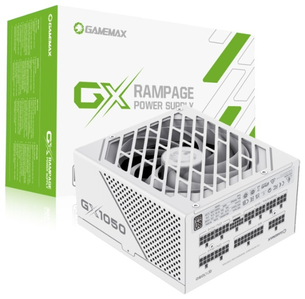 Блок питания Game Max GX-1050 WT PCIE 5.0 ATX 3.0 1050 Вт