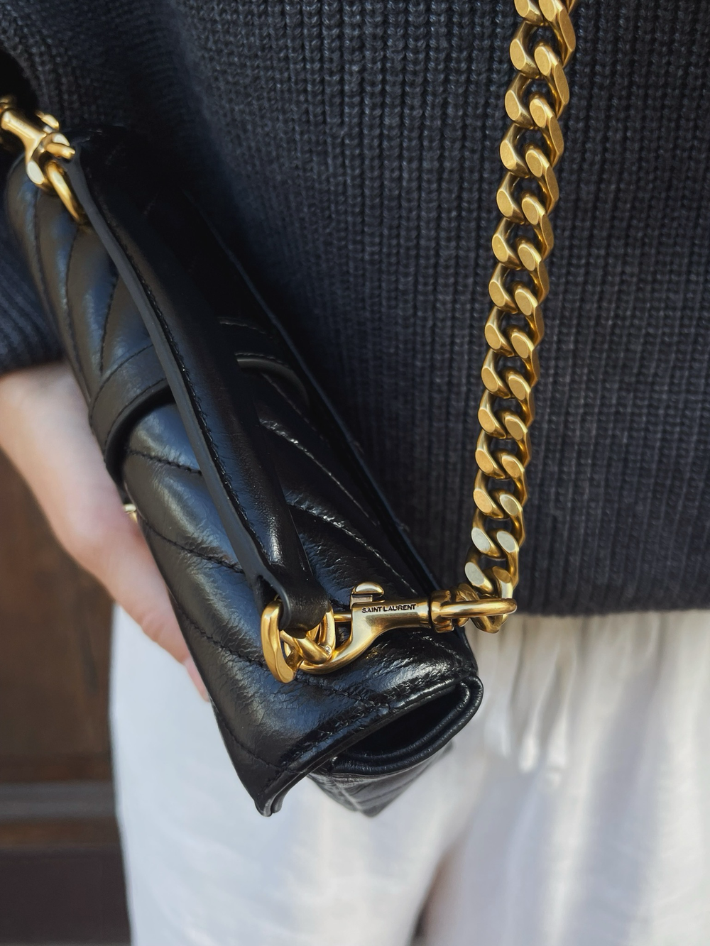 Saint Laurent College Mini Chain Bag