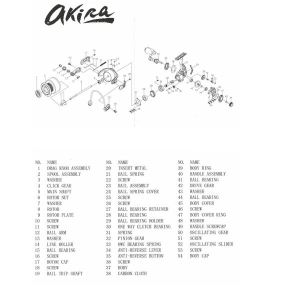 Катушка AKIRA 1000F 3+1 подшип Helios (HS-AK1000F)