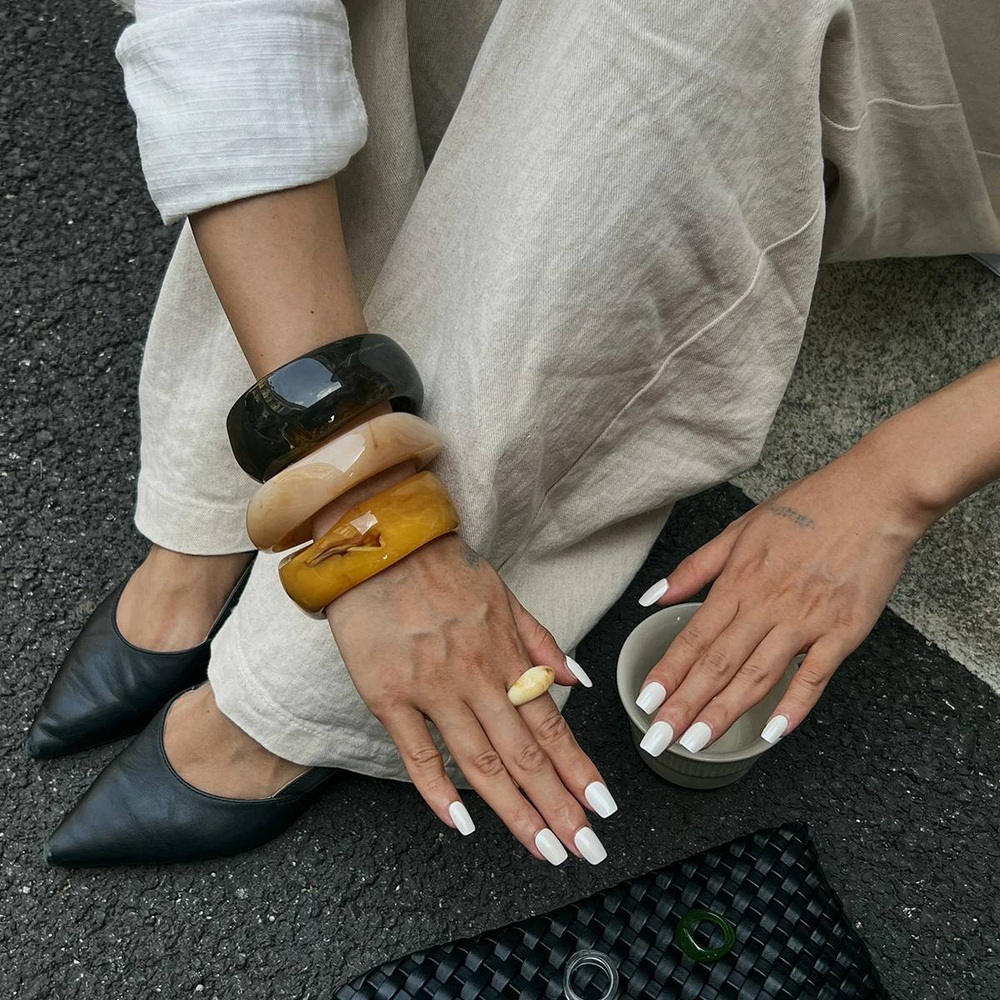 Браслет из смолы Тина, Коричневый