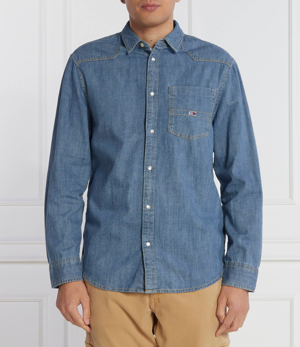 Рубашка Tommy Jeans - темно-синий(DM0DM16609)