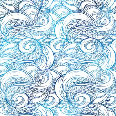 Deep sea creature - blue