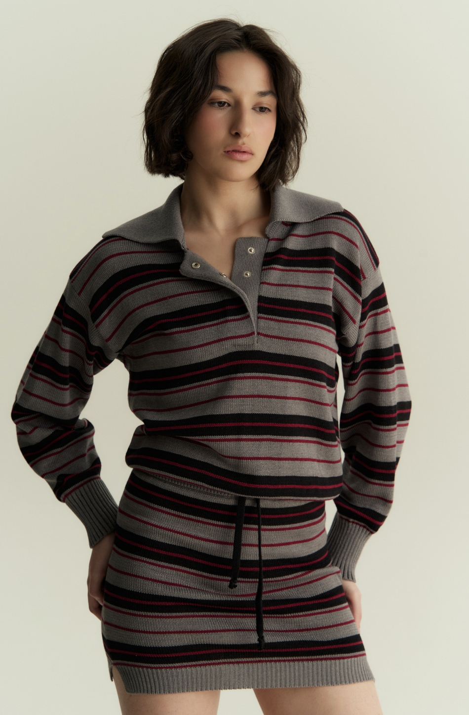 Юбка мини в полоску 1’1’26