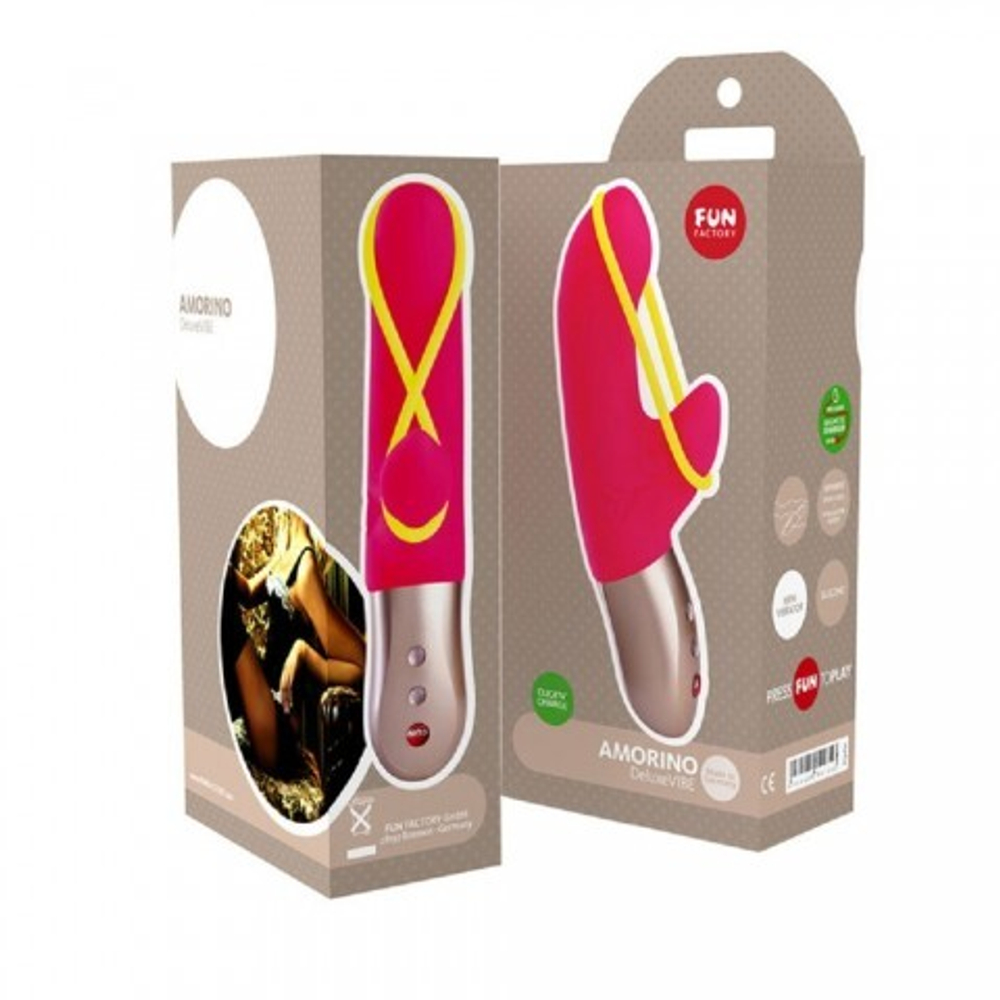 Вибратор AMORINO от Fun Factory (розовый/золотой)