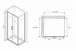 Душевой уголок Abber Sonnenstrand AG04100C-S70 100x70