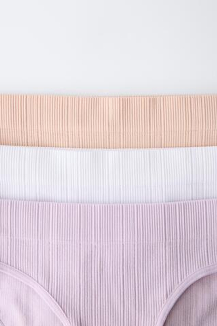 ZARA НАБОР ИЗ ТРЕХ БЕСШОВНЫХ ТРУСОВ, РАЗНОЦВЕТНЫЙ