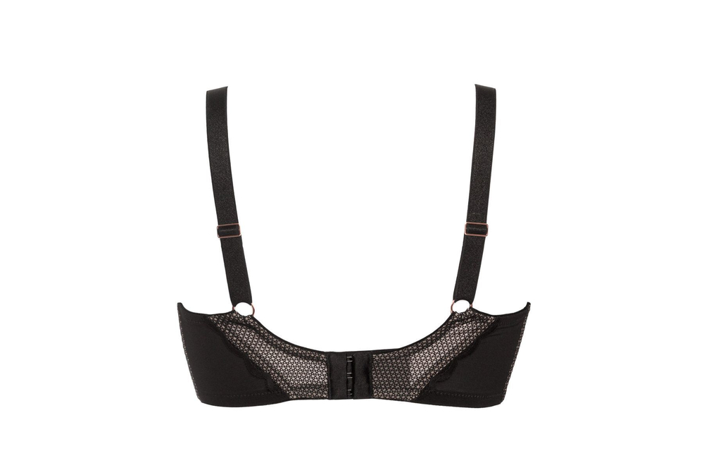Черный бюстгальтер Chita на каркасах с чашками на тонком поролоне (Размер: 70E) (Цвет: черный)