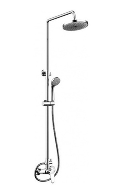 OPAL C Душевая колонна со смесителем для душа (верхний душ круглой формы, полностью хромированный)