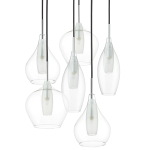 803061 Подвес PENTOLA 6х25W G9 ХРОМ/ПРОЗРАЧНЫЙ