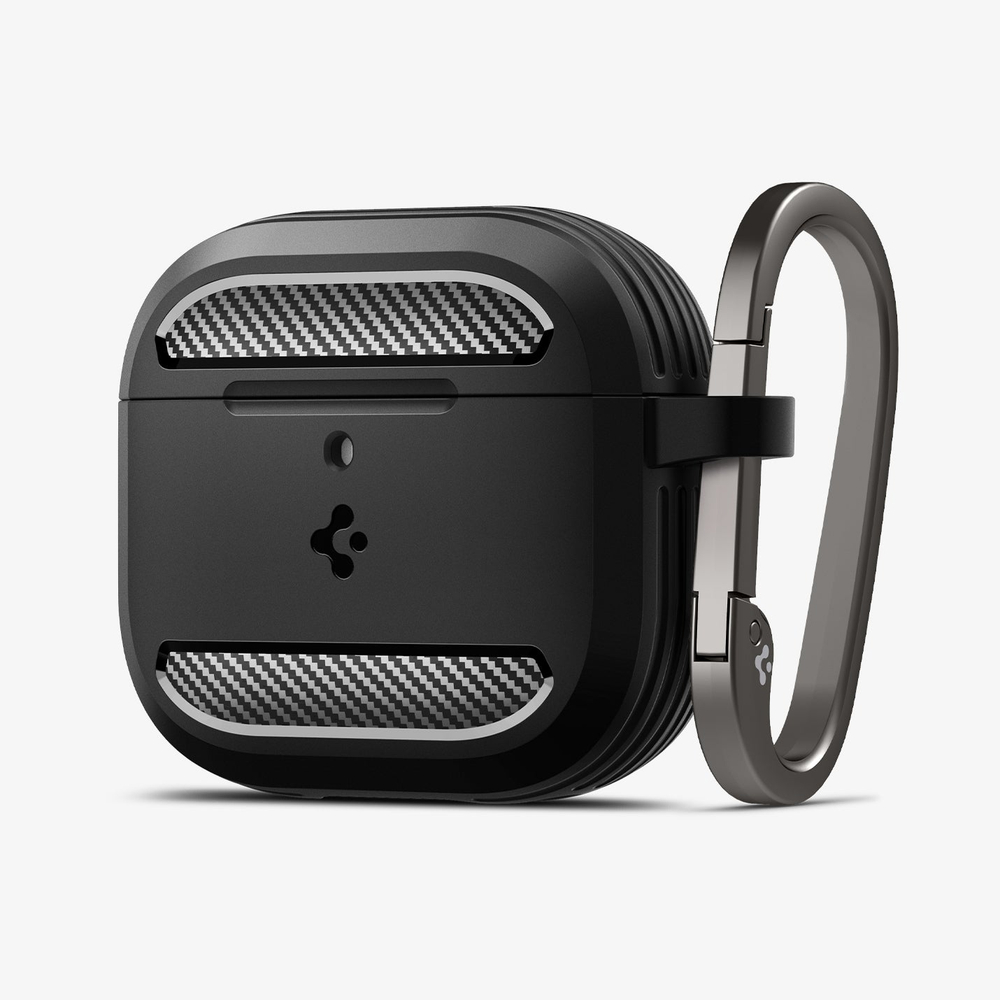 Чехол для наушников Spigen RUGGED ARMOR APPLE AIRPODS 4 MATTE BLACK