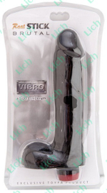 Реалистичный чёрный вибратор, 20,3 см