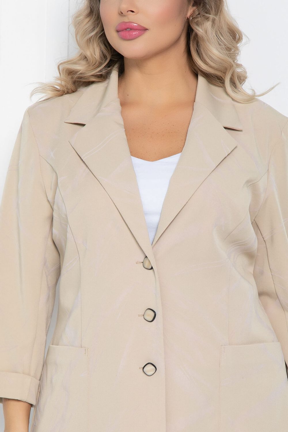 Жакет Зоя (светло-бежевый) Б12523-3 LT Collection