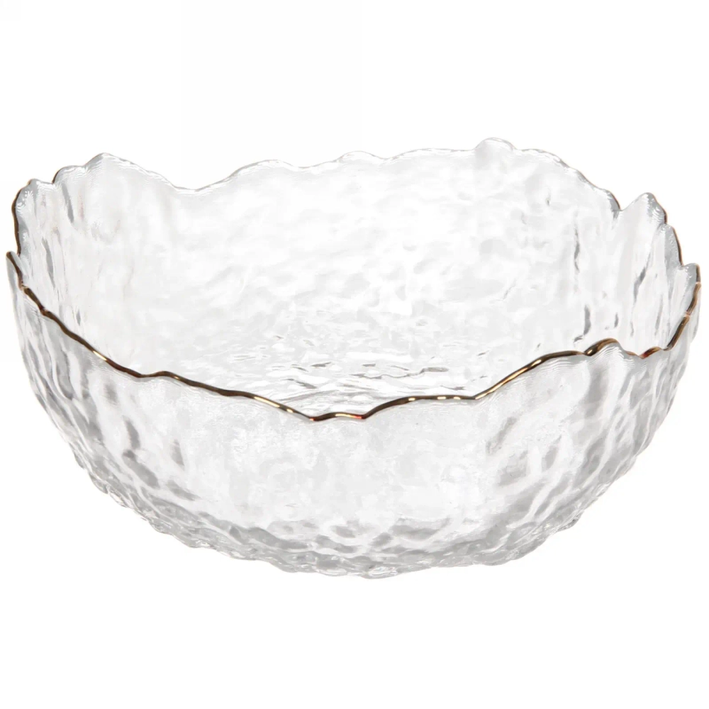 Салатник стеклянный «ICE CRYSTAL» 20см прозрачный