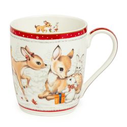 НАБОР ПОСУДЫ LEFARD "C НОВЫМ ГОДОМ" 3 ПР.: САЛАТНИК 800 МЛ, ТАРЕЛКА 19 СМ, КРУЖКА 400 МЛ (КОР=8НАБ.)