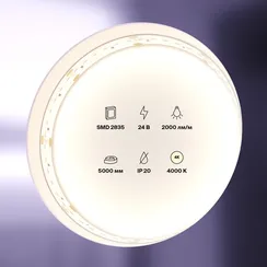Светодиодная лента 24В 2835 20Вт/м 4000K 5м IP20 Led Strip 10155