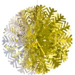 Украшение фольгированное «Снежный шар» d-30 см, Золото