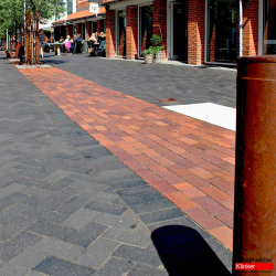 Клинкерная брусчатка Westerwaelder Klinker PK815 Schwarz-bunt Edelglanz , 200x100x52 мм