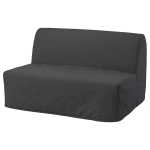 Диван-кровать 2-местный - IKEA LYCKSELE HÅVET/LYCKSELE, 87x100x142см, черный, HAVET ИКЕА