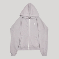 Zip-Up Hoodie LOGO Opal Grey